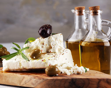 Queijo branco em salmoura de alto nível